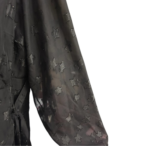 Torrid Mini Clip Star Surplice Ruffle Mini Dress Long Sleeve Ruffle Plus Size - Picture 8 of 14